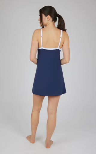 Nude Tech Square Neck Dress