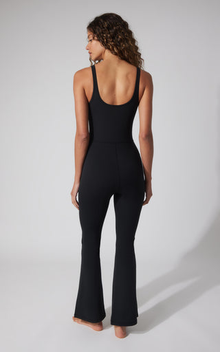 Felix Ribbed Scarlett Flare Jumpsuit