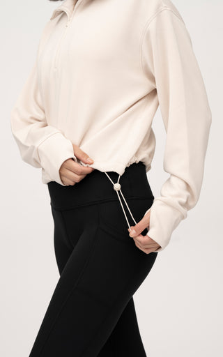 Softlite Scuba Modal Delilah Long Sleeve Half Zip Sweatshirt