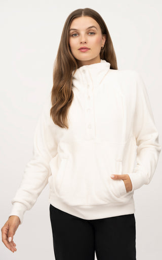 Santa Monica Henley Pullover Sweatshirt