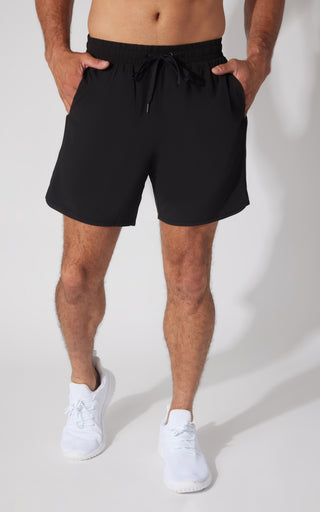 Mens Woven Run The City 7" Short