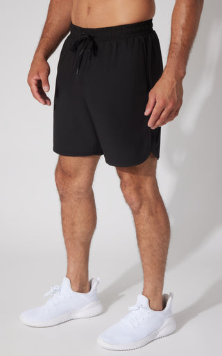 Mens Woven Run The City 7" Short