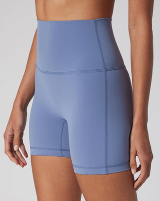 2 PK Skn 5" Super Hi Elastic Free Waist No Front Seam Short