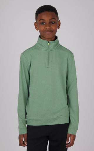 Boys Quarter Zip Pullover Sweatshirt