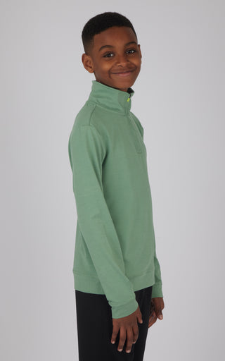 Boys Quarter Zip Pullover Sweatshirt