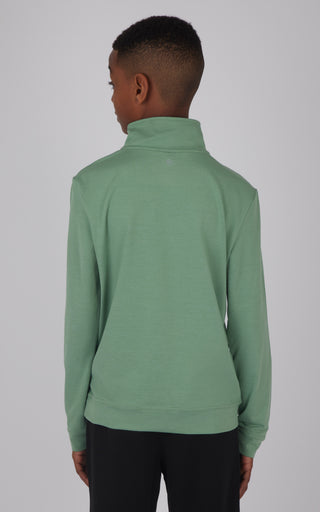Boys Quarter Zip Pullover Sweatshirt