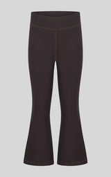 Little Girls 2 PK Ribbed Everyday Flared Leg Pant - Chocolate Torte/Black - 2