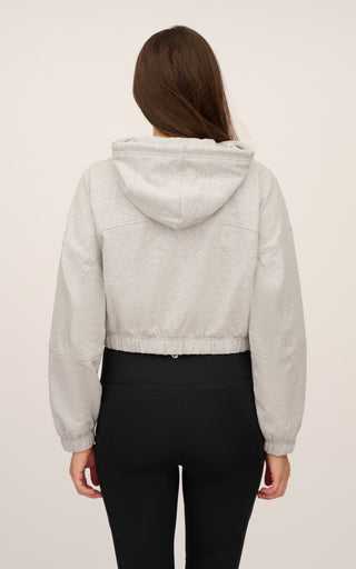 Cloud Plush Zip Front Hoodie