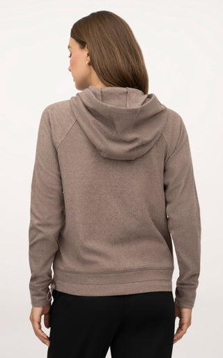 Marled Pique Parker Hoodie Jacket