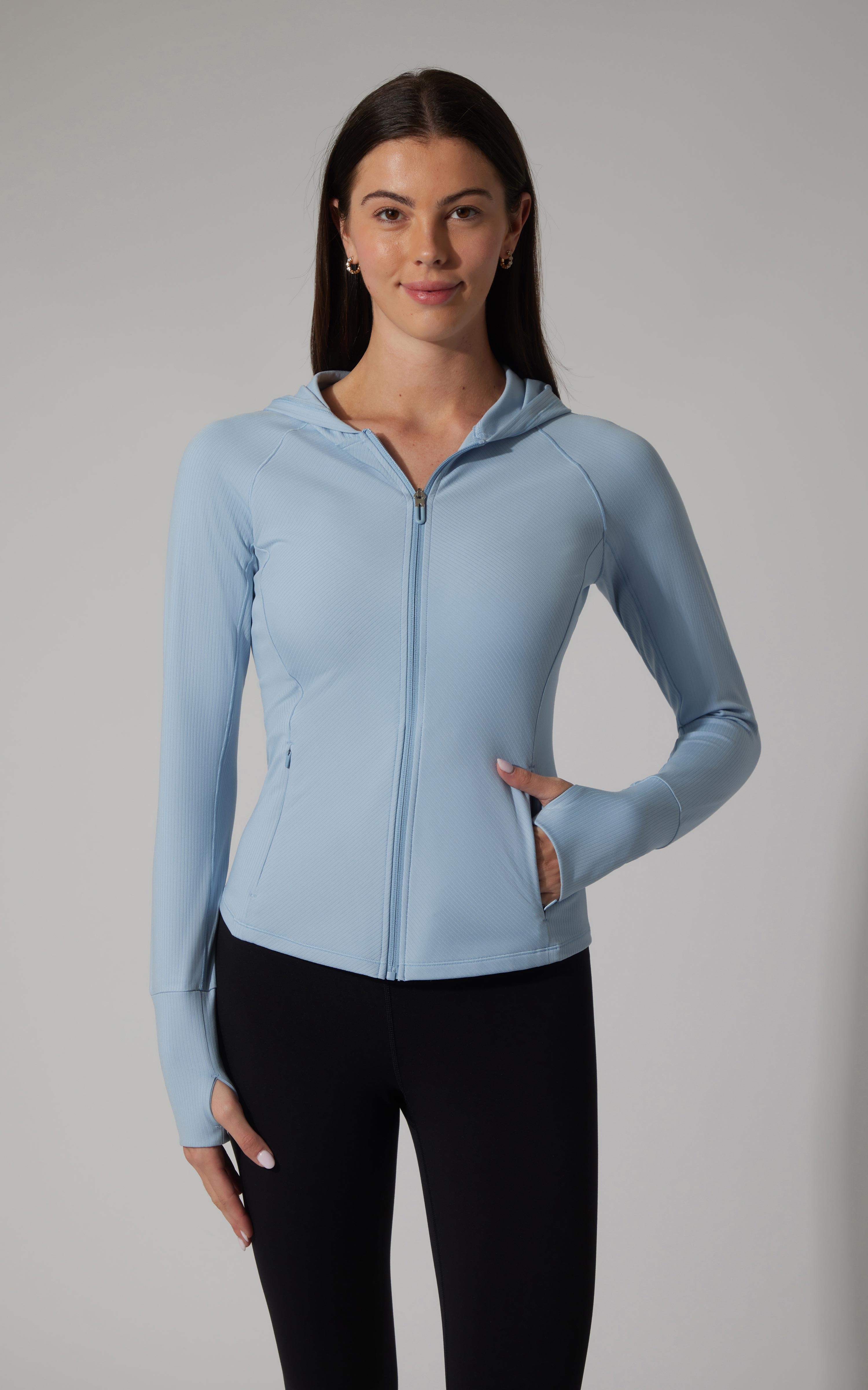 Felix Lux Ribbed Full Zip Hoodie Jacket - Our Petal Tone Story