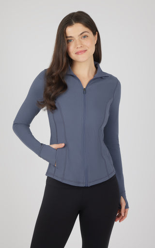 Interlink Ribbed Princess Seam Performance Jacket