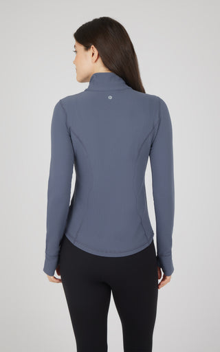 Interlink Ribbed Princess Seam Performance Jacket