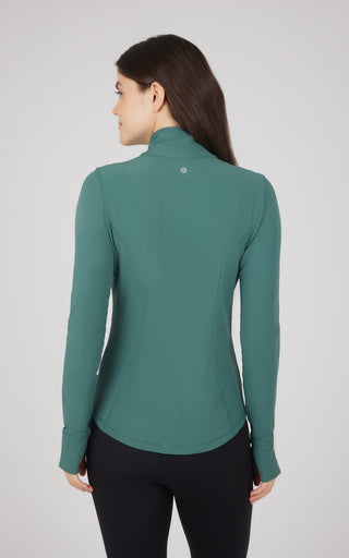 Interlink Ribbed Princess Seam Performance Jacket - Our Earthy Story