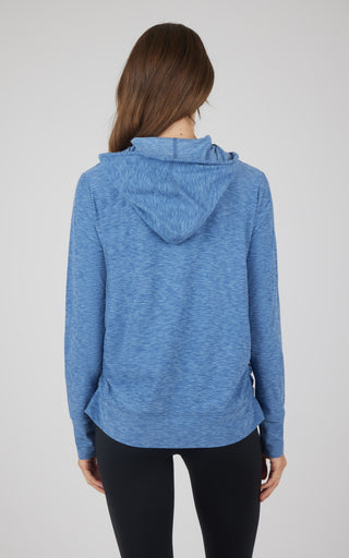 Maternity Heathered Lux Full Zip Jacket