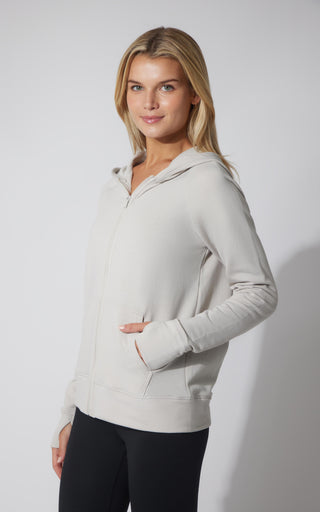 Brushed Terry Hoodie Jacket