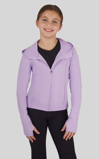 Girls Lux Full Zip Hooded Jacket