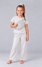Little Girls Softlite Airflow Crew Top Set - Htr.Lt.Grey - 1