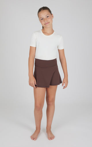 Girls 2 PK Lux Fold Over Skort