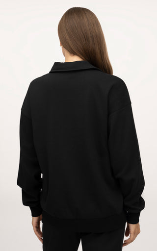 Cloud Plush Grove Cozy Polo Sweatshirt