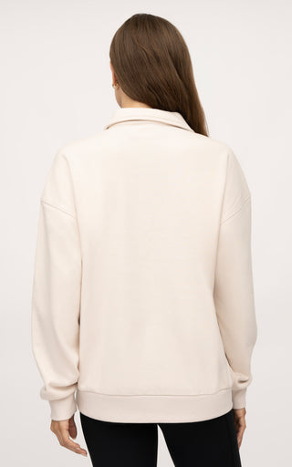 Cloud Plush Grove Cozy Polo Sweatshirt