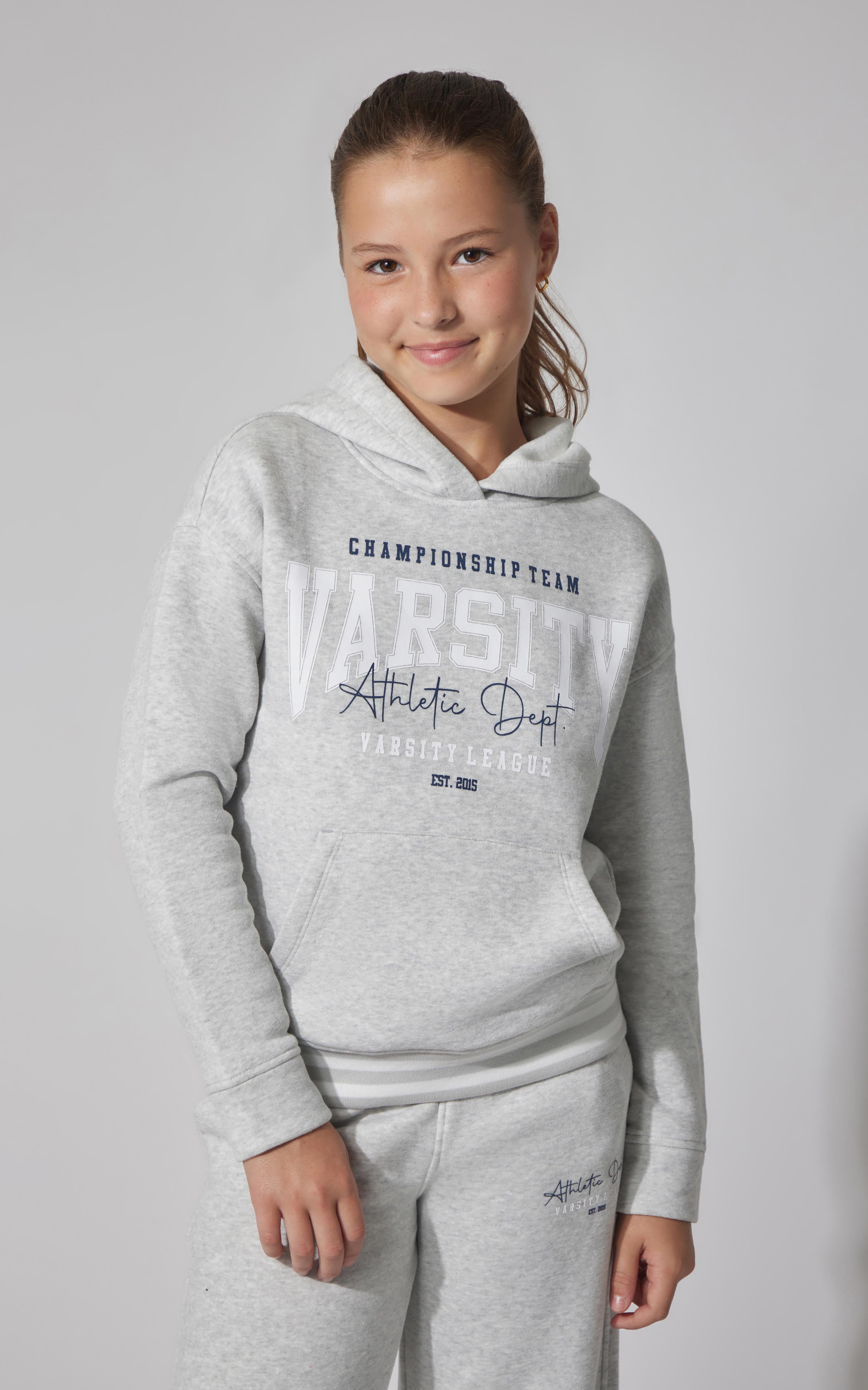 Girls Fleece Campus Pullover Hoodie