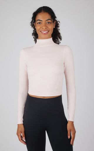 Zenly Seamless Mock Neck Top