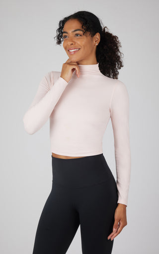 Zenly Seamless Mock Neck Top
