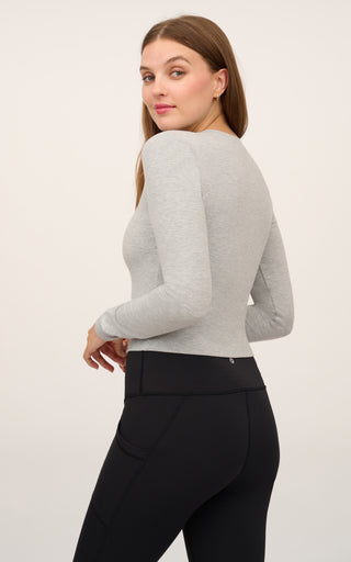 2 PK Heather Long Sleeve Crewneck - Our Stone Story