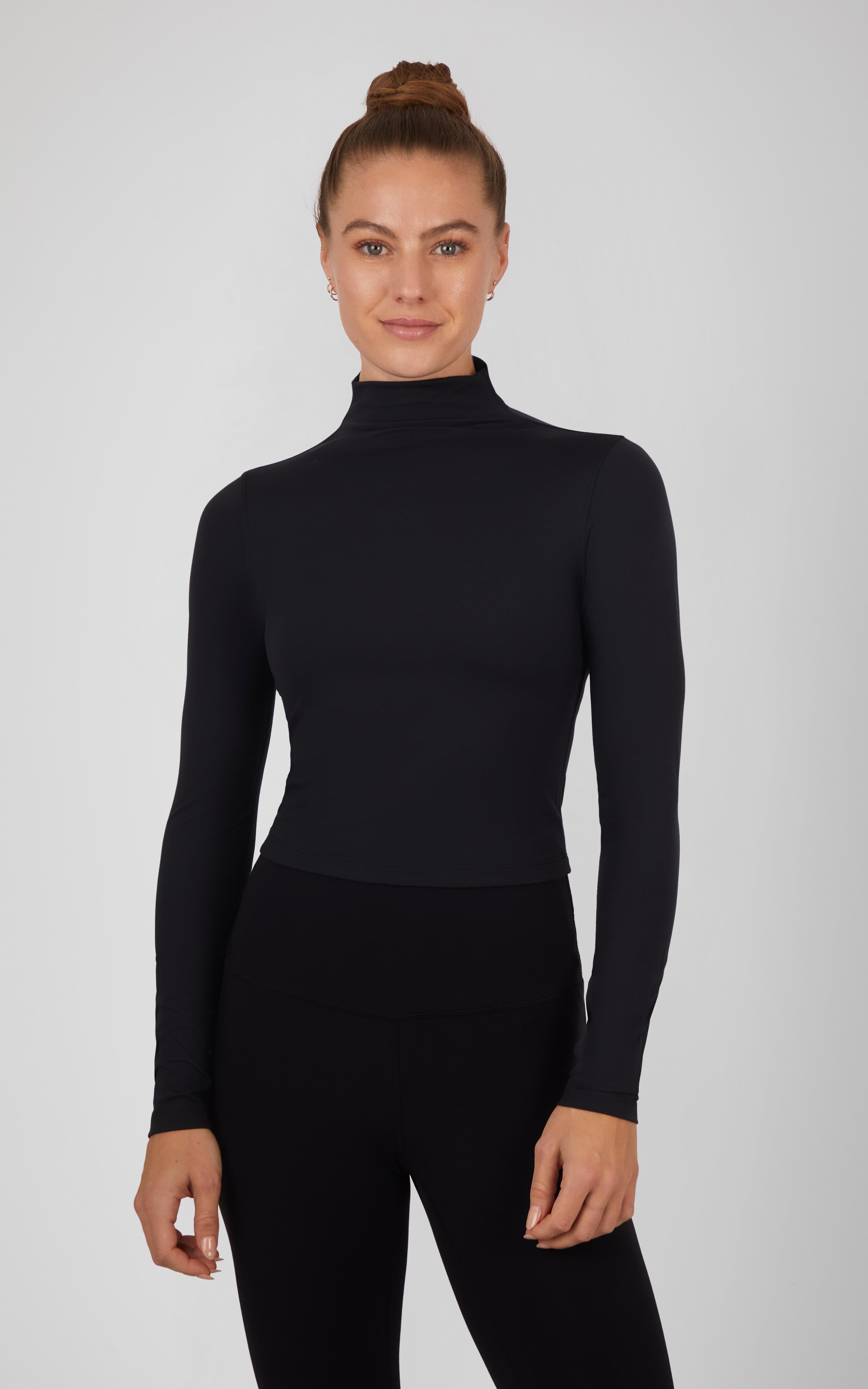 2 Pack Long Sleeve Mock Neck Tops - Our Linen Story