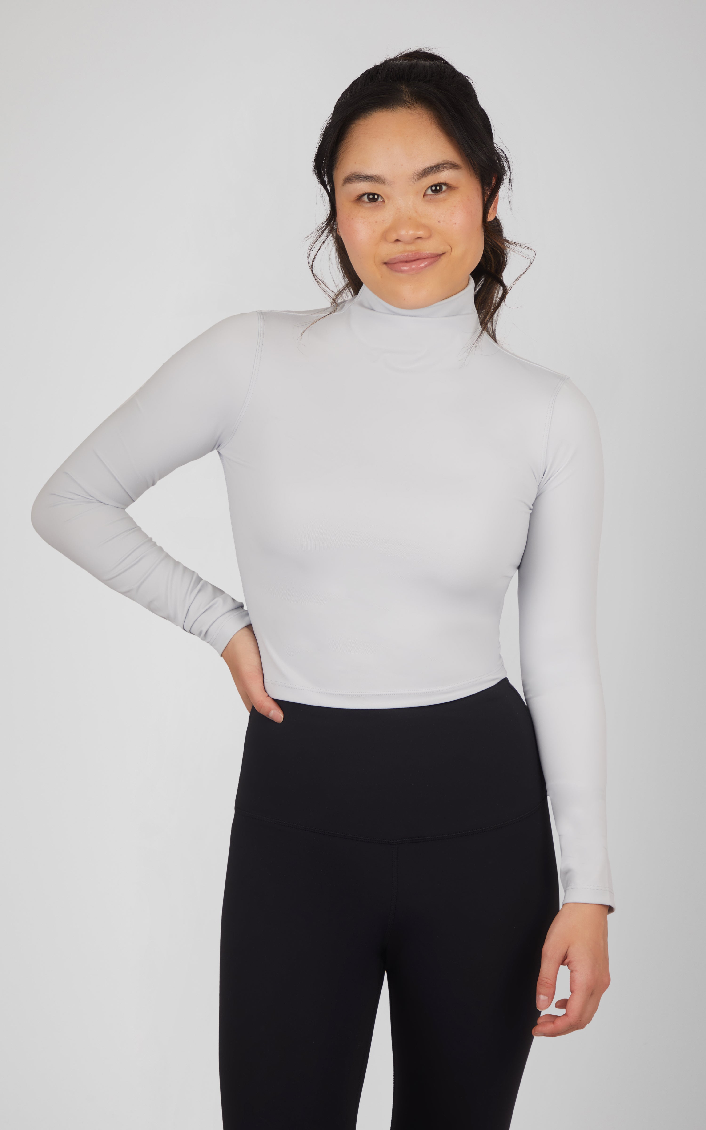 2 Pack Long Sleeve Mock Neck Tops - Our Linen Story