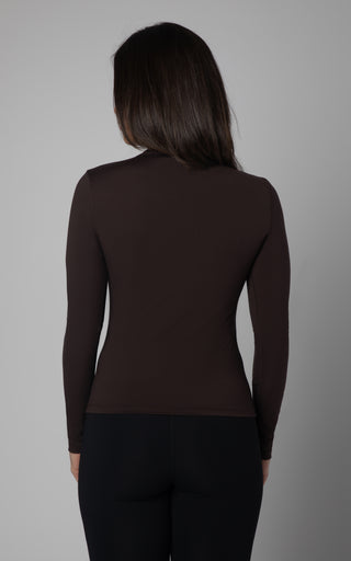 2 Pack Meet and Greet Length Mock Neck Long Sleeve Crop Tops