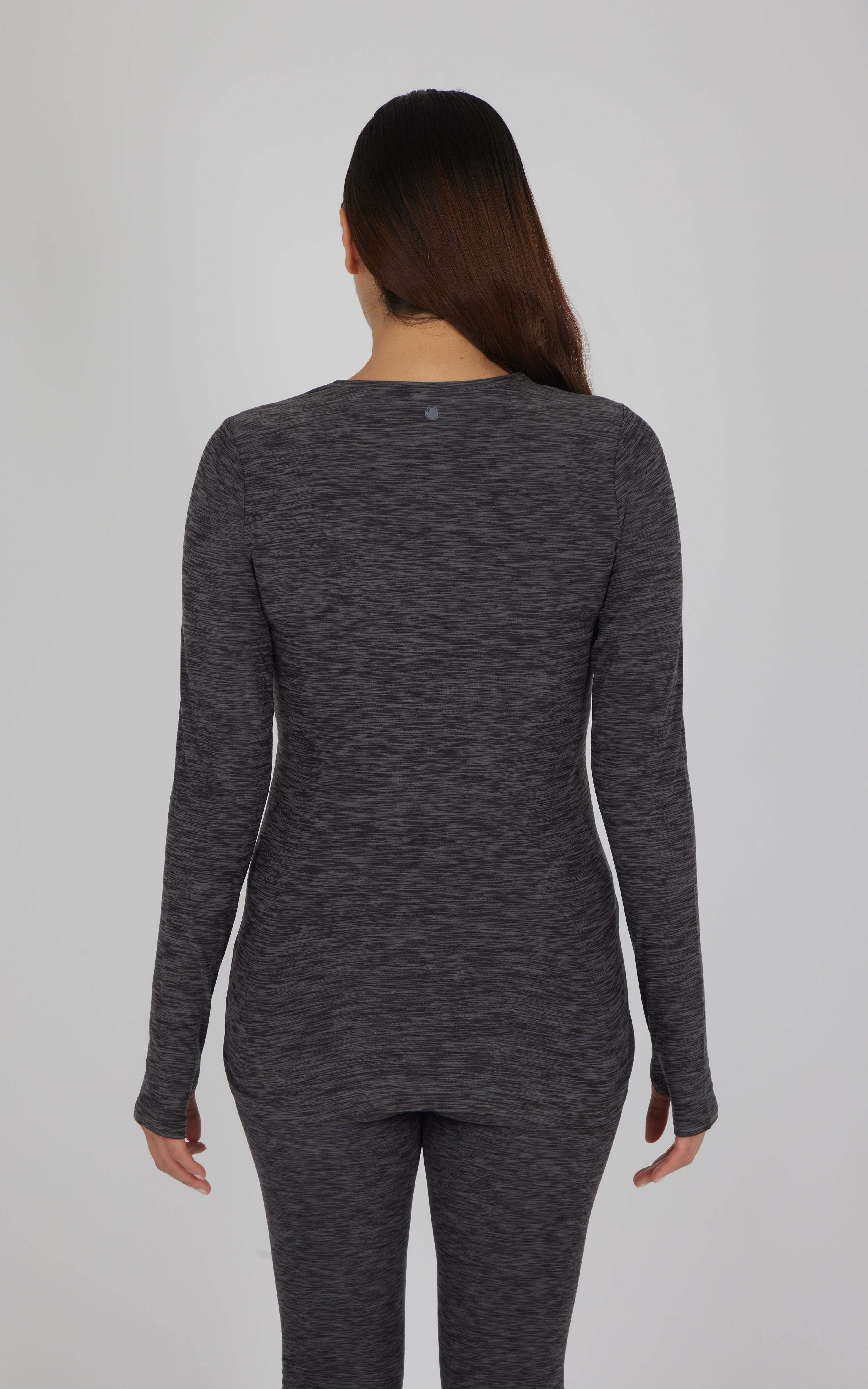 Maternity Heathered Long Sleeve Top