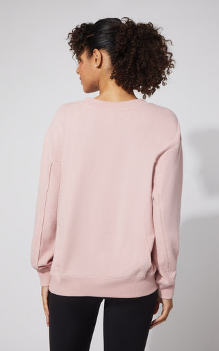 Loop Terry Santorini Crew Neck Oversized Pullover
