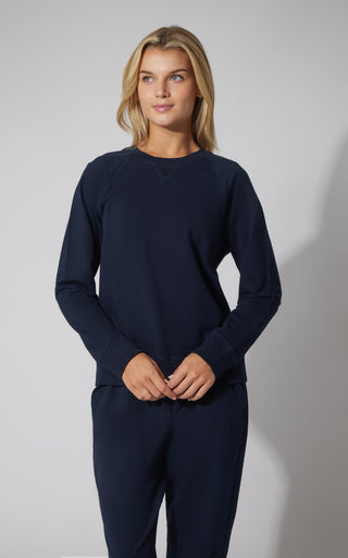 Terry Everyday Raglan Pullover Sweatshirt
