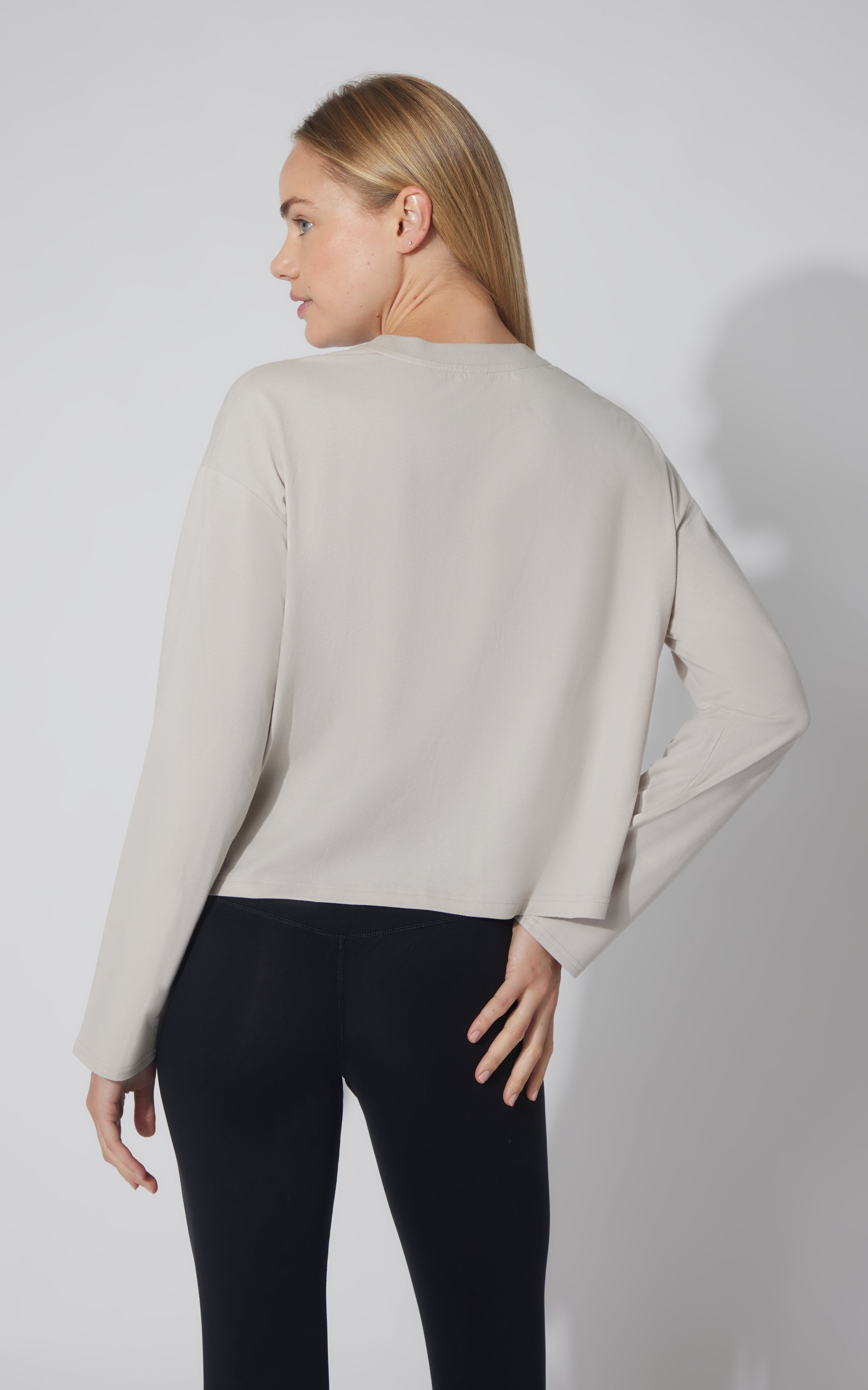 2 PK Cotton Deluxe Boxy Long Sleeve Top - Our Cafe Story