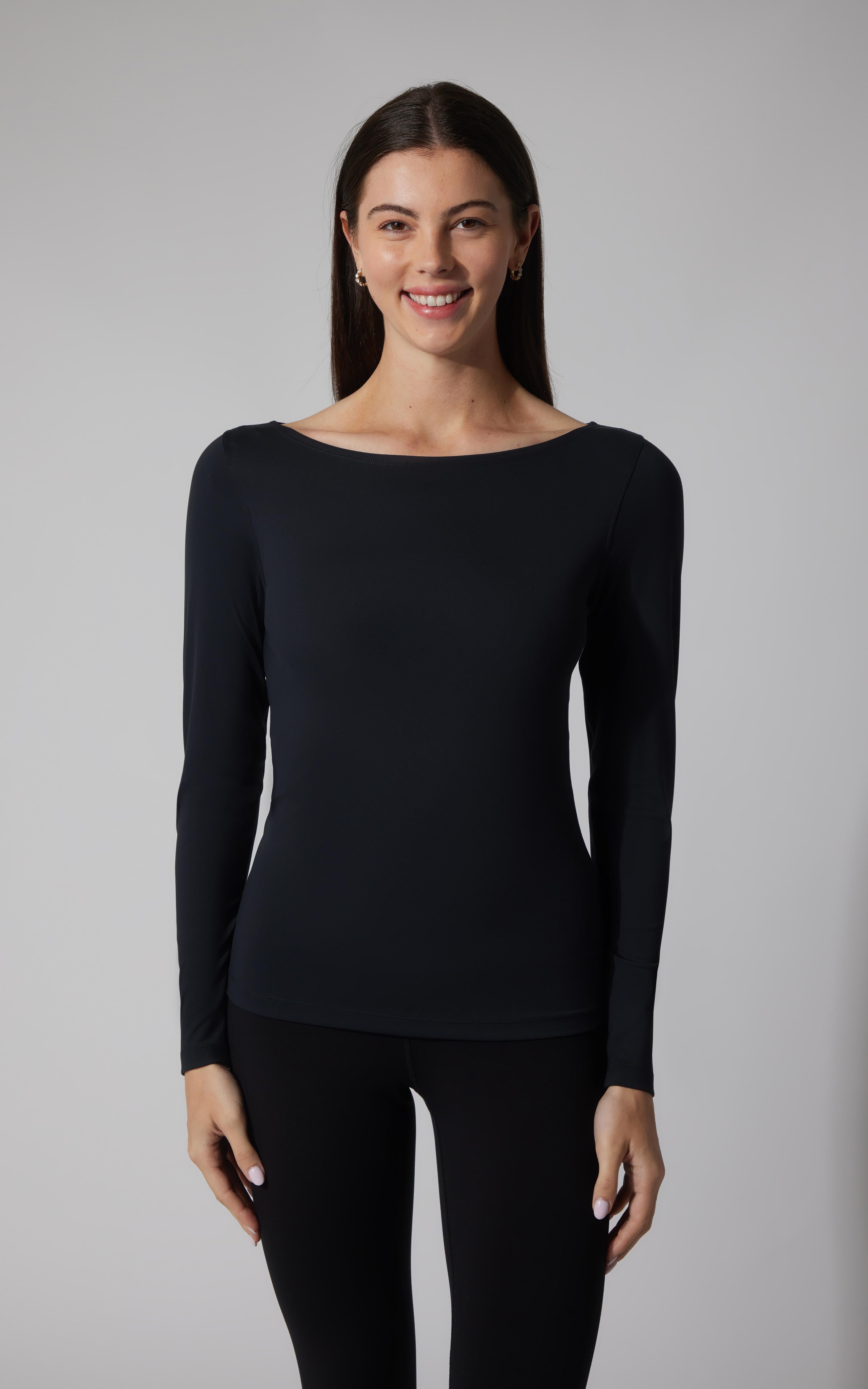 2 PK Zenly Boat Neck Long Sleeve Top