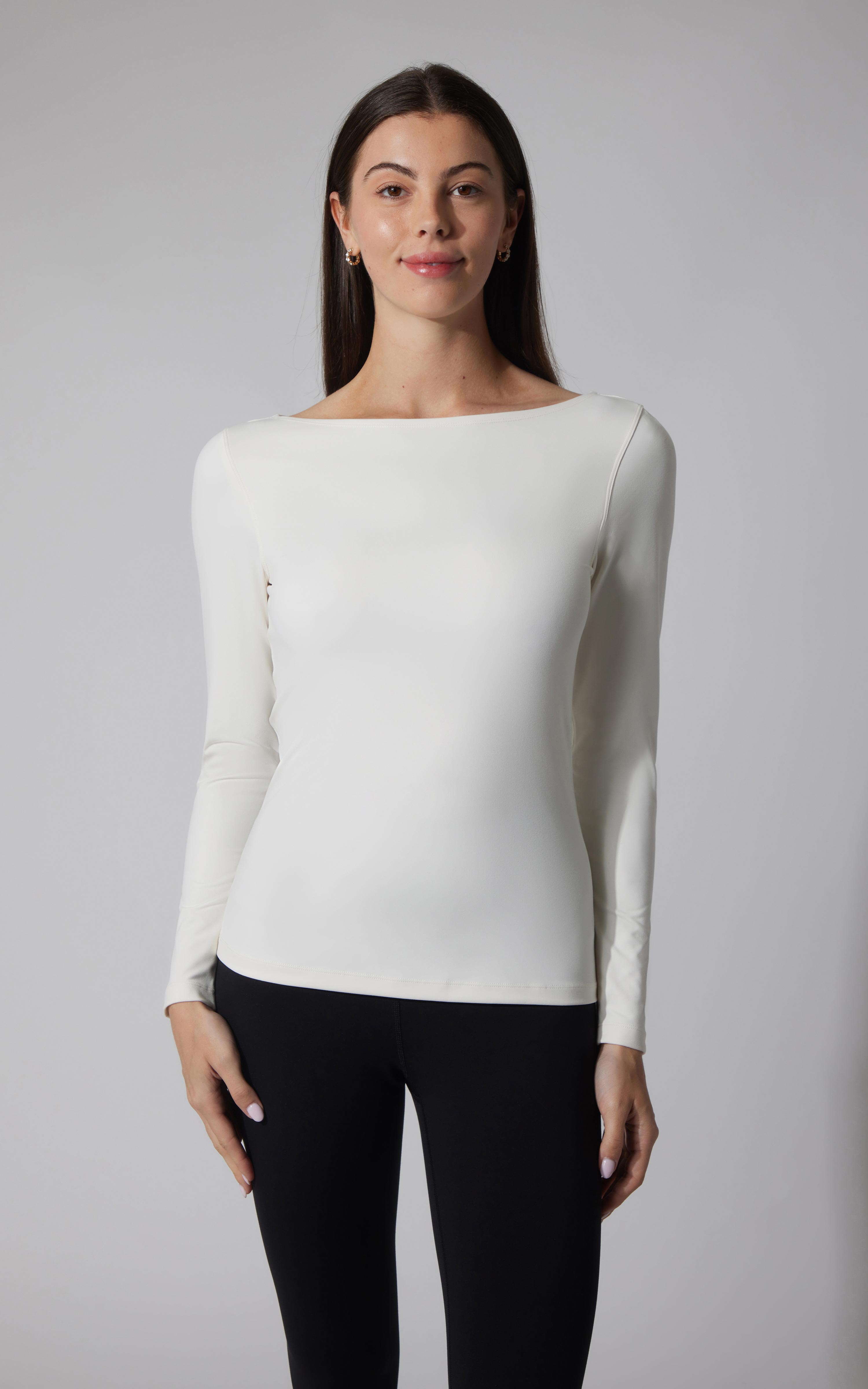2 PK Zenly Boat Neck Long Sleeve Top
