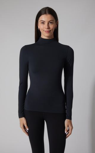 2 PK Zenly Evelyn Mock Neck Long Sleeve Top