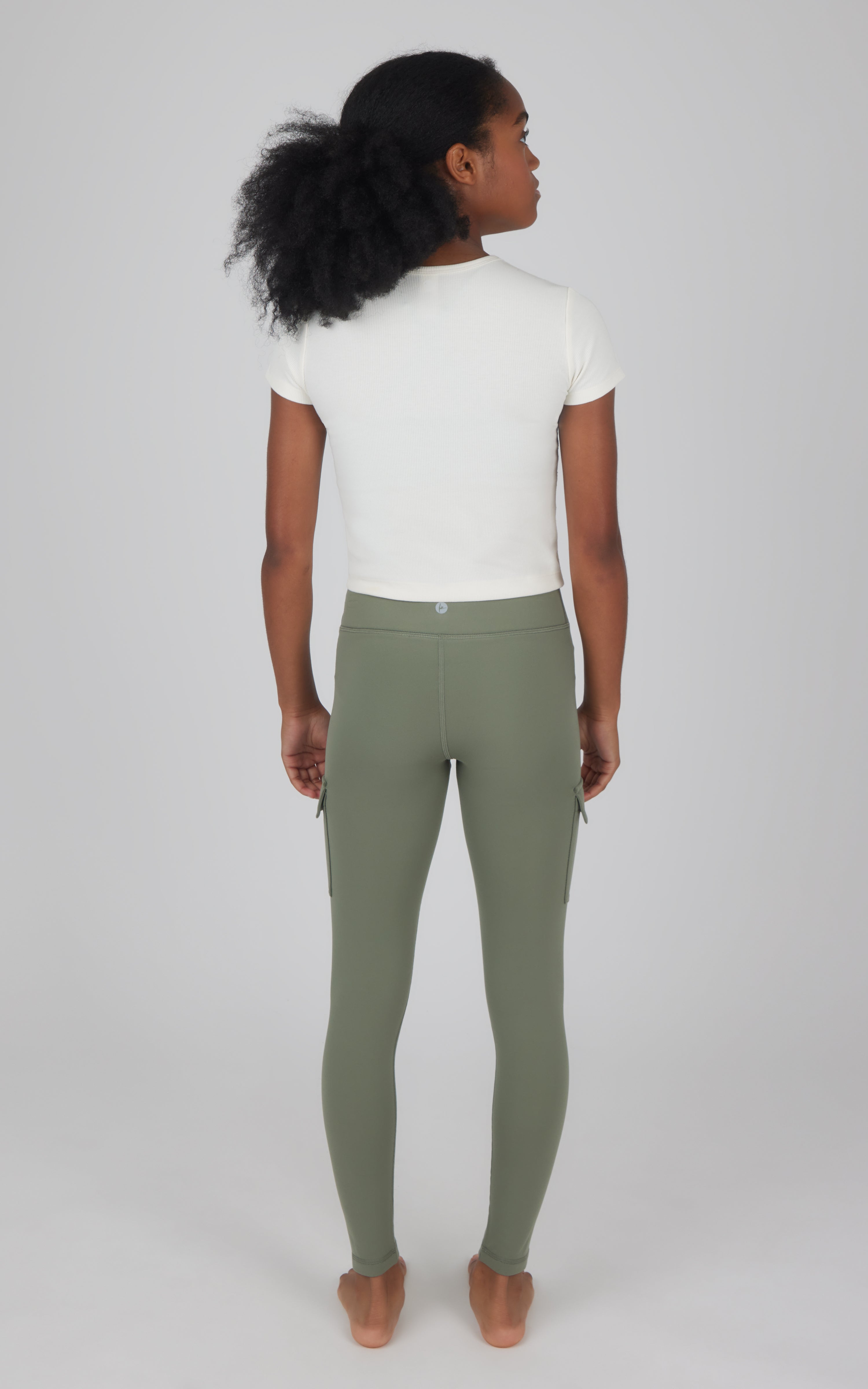 Girls 2 PK Polarlux Everyday Cargo Pocket Legging + Everyday Basic Legging