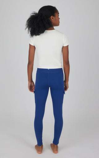 Girls 2 PK Polarlux Everyday Cargo Pocket Legging + Everyday Basic Legging
