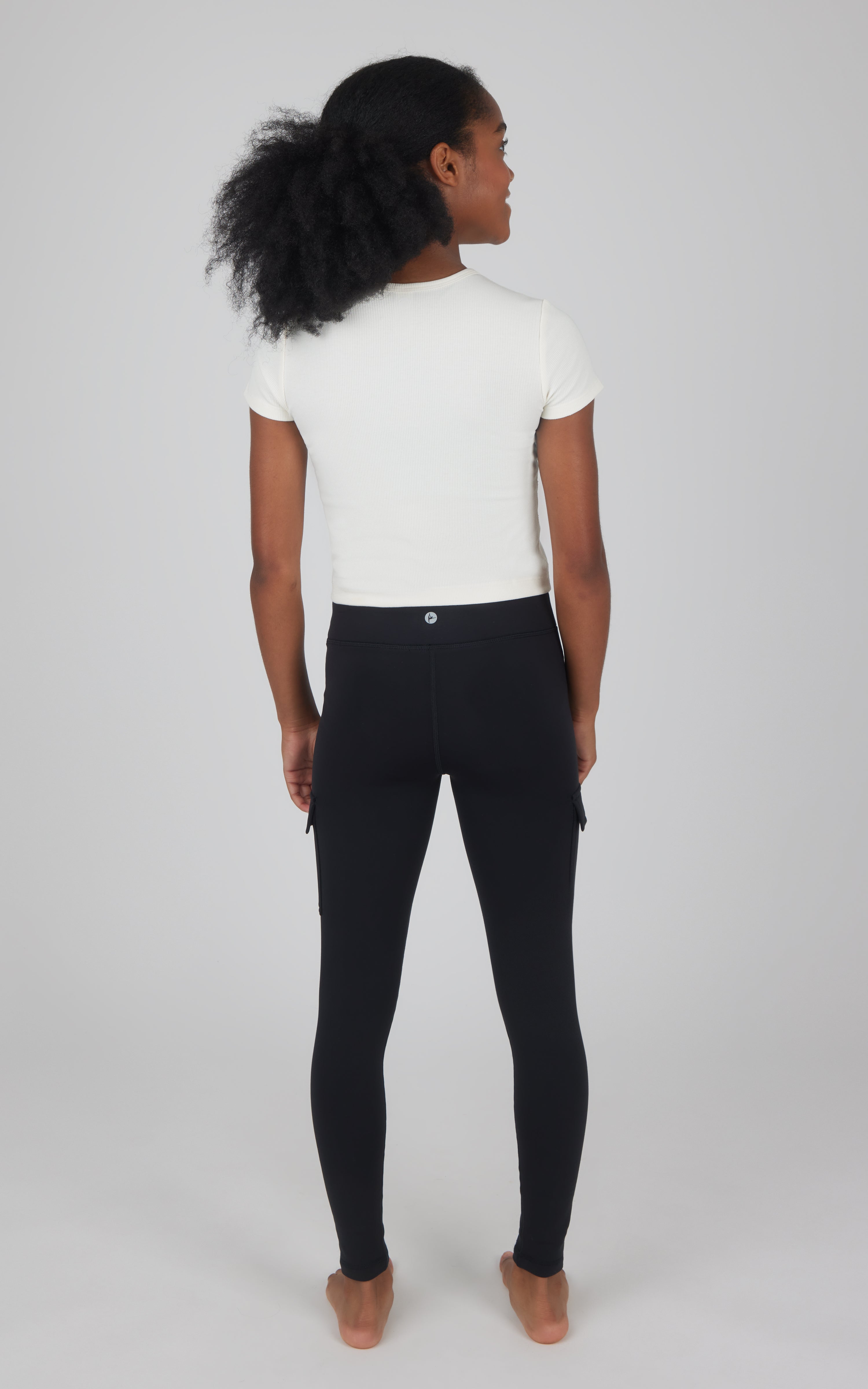 Girls 2 PK Polarlux Everyday Cargo Pocket Legging + Everyday Basic Legging