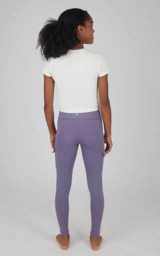 Girls 2 PK Polarlux Everyday Cargo Pocket Legging + Everyday Basic Legging