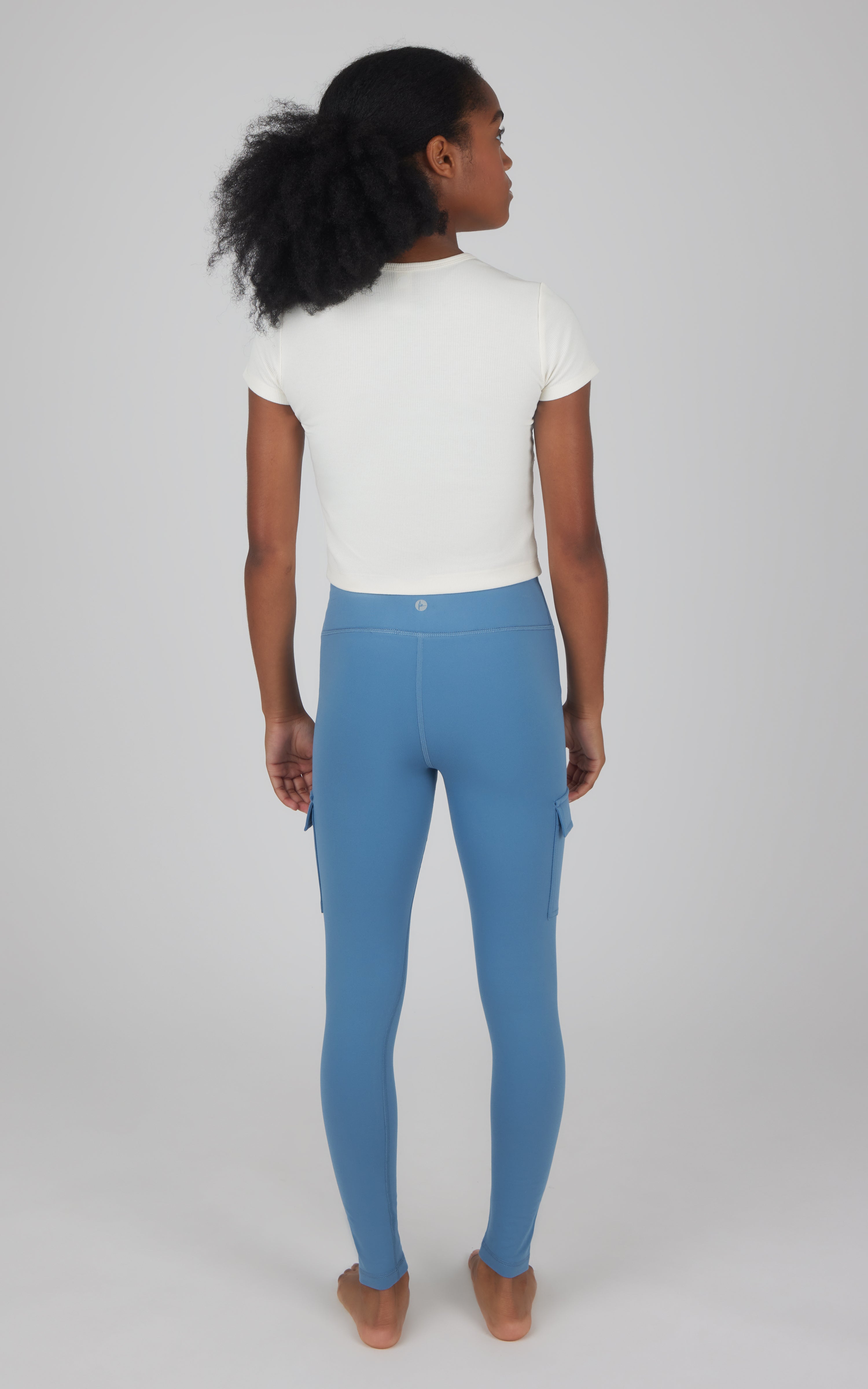 Girls 2 PK Polarlux Everyday Cargo Pocket Legging + Everyday Basic Legging