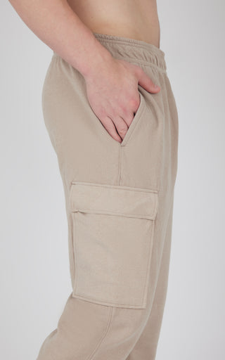 Mens Ultra Melange James Fleece Cargo Jogger