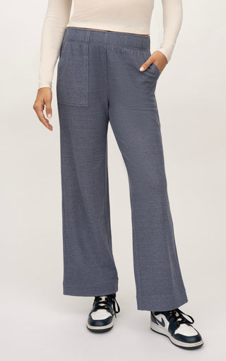 Marled Pique Daisy Wide Leg