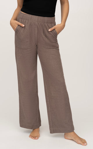 Marled Pique Daisy Wide Leg