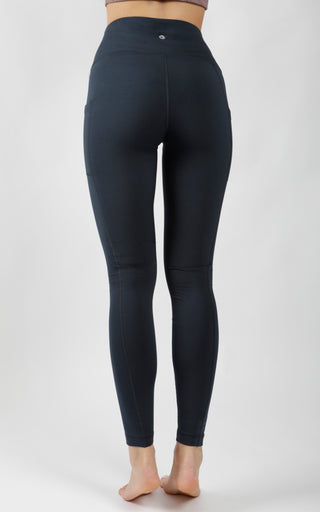 Cold Gear High Waist Fleece Lined Legging with Side Pockets - Our Earthy Story