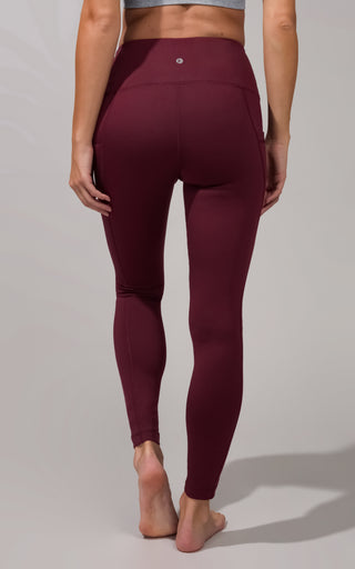 Cold Gear High Waist Fleece Lined Legging with Side Pockets - Our Earthy Story