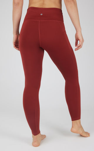 Cold Gear High Waist Fleece Lined Legging with Side Pockets - Our Earthy Story