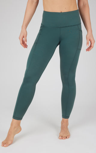 Cold Gear High Waist Fleece Lined Legging with Side Pockets - Our Earthy Story